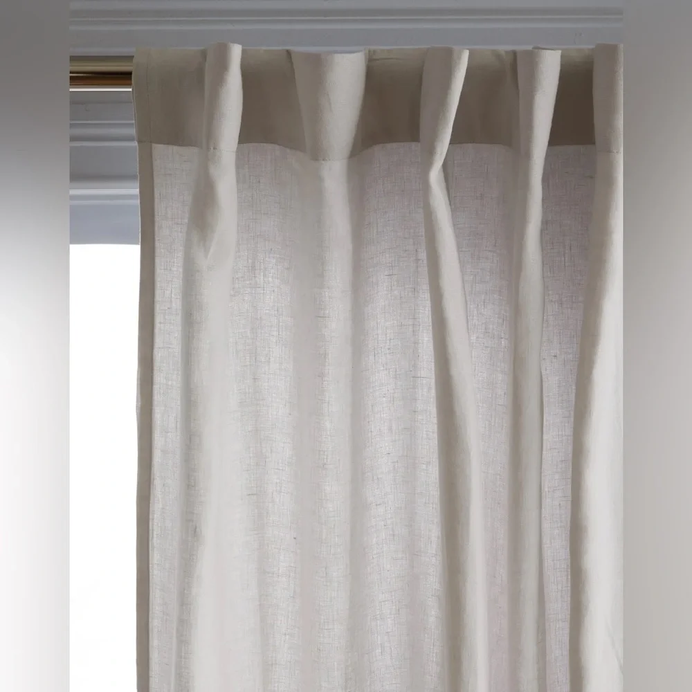Quince European Linen Curtain Set of 2